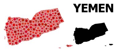 Yemen Kızılyıldız Mozaik Haritası