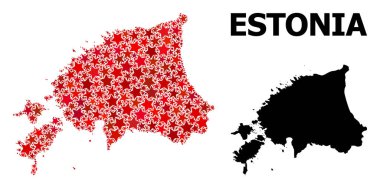 Estonya Kızılyıldız Desen Haritası