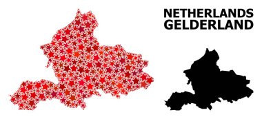 Gelderland Eyaleti Kızılyıldız Desen Haritası