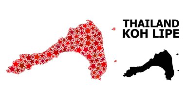 Koh Lipe Kırmızı Yıldızlı Desen Haritası