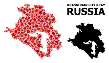 Krasnodarskiy Kray Kızılyıldız Mozaik Haritası