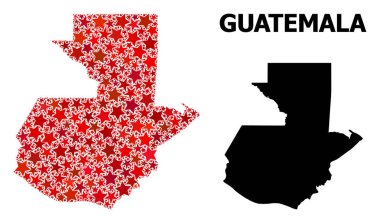 Guatemala Kızılyıldız Mozaik Haritası