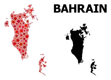Bahreyn Kızılyıldız Mozaik Haritası