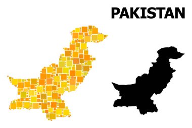Pakistan Altın kare desen Haritası