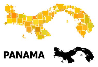 Panama altın kare desen Haritası