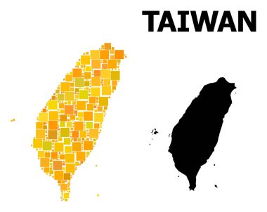 Tayvan altın kare desen Haritası