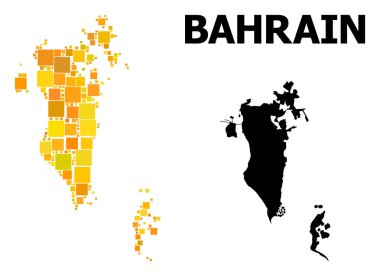 Bahreyn altın kare desen Haritası