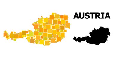Avusturya altın kare Mozaik Haritası