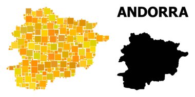 Andorra altın kare desen Haritası