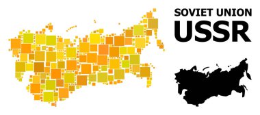 SSCB altın kare desen Haritası