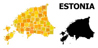 Estonya altın Meydanı Mozaik Haritası