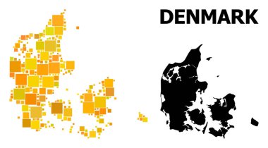 Danimarka altın kare Mozaik Haritası