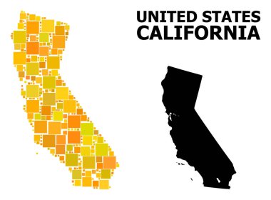 California altın kare desen Haritası