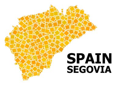 Segovia Eyaleti altın döndürülmüş kare desen Haritası