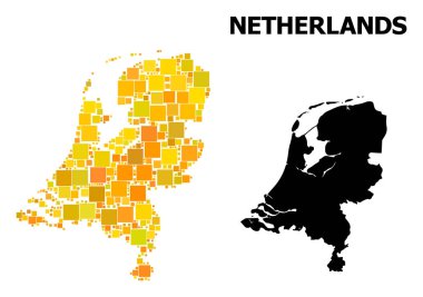 Hollanda Altın Meydanı Mozaik Haritası