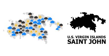 Saint John Adası İklim Örüntü Haritası