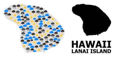 Lanai Adası İklim Örüntü Haritası