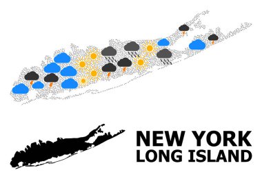 Long Island Hava Durumu Kolaj Haritası