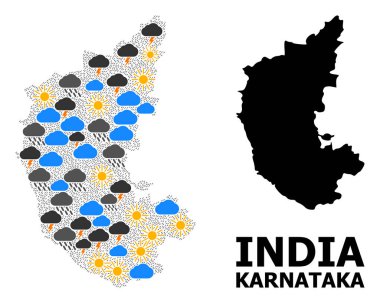 Karnataka State Hava Durumu Kolaj Haritası