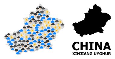 Sincan Uygur Bölgesi Hava Durumu Haritası