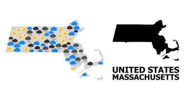 Massachusetts Eyaleti İklim Örüntü Haritası