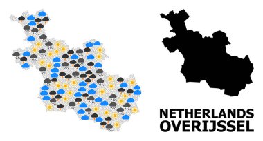 Overijssel Eyaleti İklim Örüntü Haritası