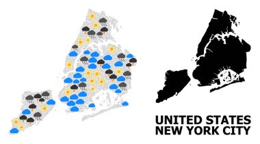 New York İklim Kolaj Haritası
