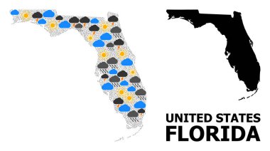 Florida Eyaleti İklim Kolaj Haritası