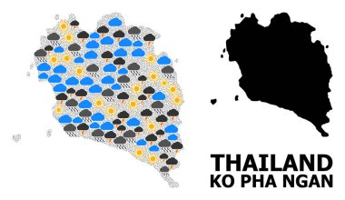 Ko Pha Ngan Hava Durumu Kolaj Haritası