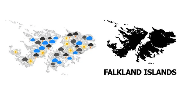 Погода на Фолклендских островах — стоковый вектор