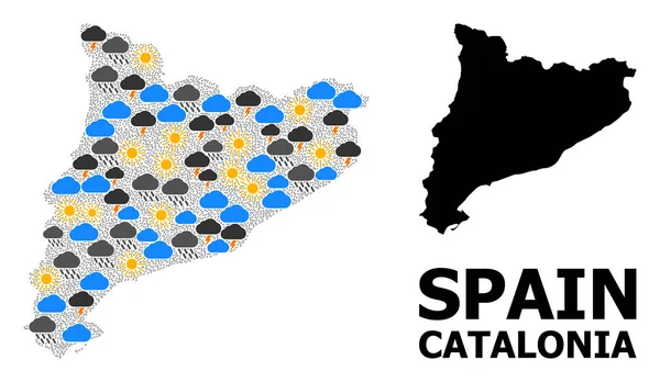 План погоди на Каталонії — стоковий вектор