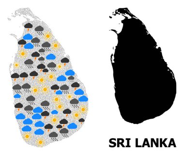 Sri Lanka Hava Durumu Kolaj Haritası