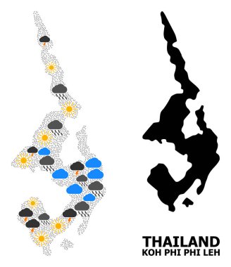 Koh Phi Leh Hava Durumu Mozaik Haritası