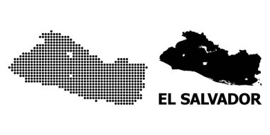 El Salvador Piksel Desen Haritası