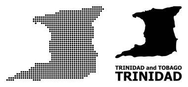 Trinidad Adası Nokta Mozaik Haritası