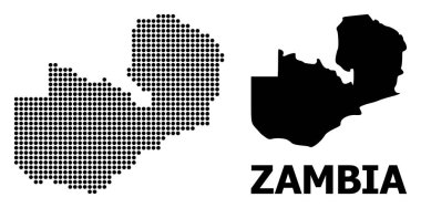 Zambiya Noktalı Desen Haritası