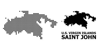 Saint John Island Nokta Mozaik Haritası