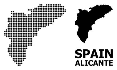 Alicante İli Nokta Desen Haritası