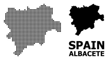 Albacete Eyaleti Piksel Desen Haritası