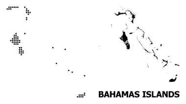 Bahama Adaları Pikselli Desen Haritası