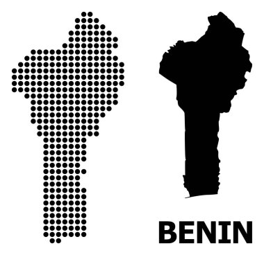 Benin Noktalı Mozaik Haritası