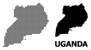 Uganda Pikselli Desen Haritası