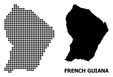 Fransız Guyanası Pikselli Desen Haritası