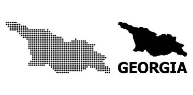Gürcistan Piksel Desen Haritası