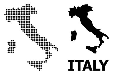 İtalya Piksel Desen Haritası