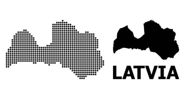 Letonya Piksel Desen Haritası