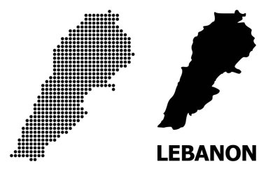 Lübnan Pikselli Mozaik Haritası