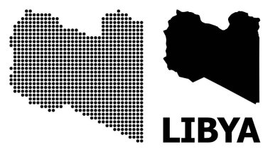 Libya Piksel Mozaik Haritası