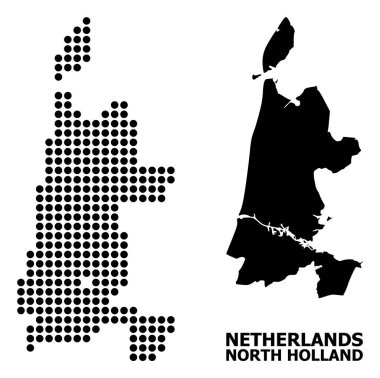 Kuzey Hollanda Piksel Mozaik Haritası