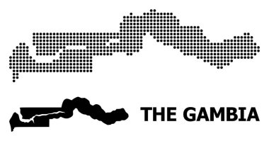 Gambiya Piksel Desen Haritası